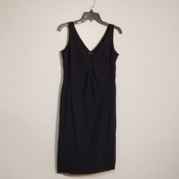 Piazza Sempione Blue Sleeveless Pleated Chest Cocktail Sheath Dress Size Medium - Picture 3 of 7